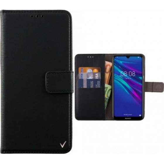 VOLTE-TEL ���� ��� HUAWEI Y6 2019/Y6 PRO 2019 ALLURE MAGNET BOOK STAND CLIP BLACK - (5205308259401)