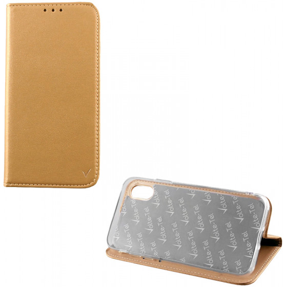 VOLTE-TEL ���� ��� SAMSUNG A20e 2019 A202 POCKET MAGNET BOOK STAND GOLD - (5205308239830)