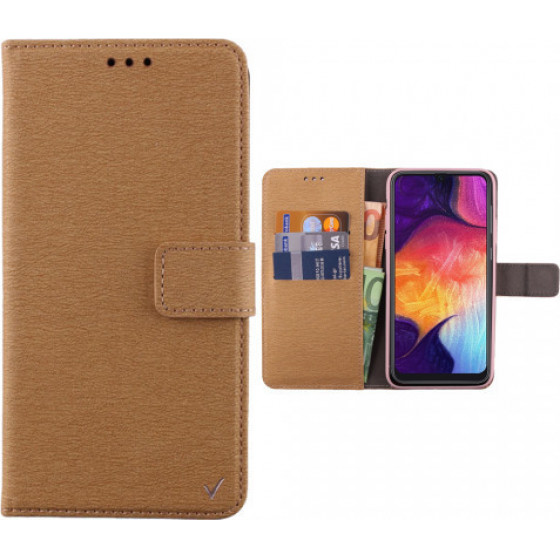 VOLTE-TEL ���� ��� SAMSUNG A30S A307/A50 2019 A505 ALLURE MAGNET BOOK STAND CLIP GOLD - (5205308259593)