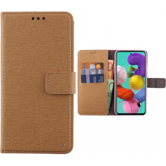 VOLTE-TEL ���� ��� SAMSUNG A51 A515 ALLURE MAGNET BOOK STAND CLIP GOLD - (5205308257698)