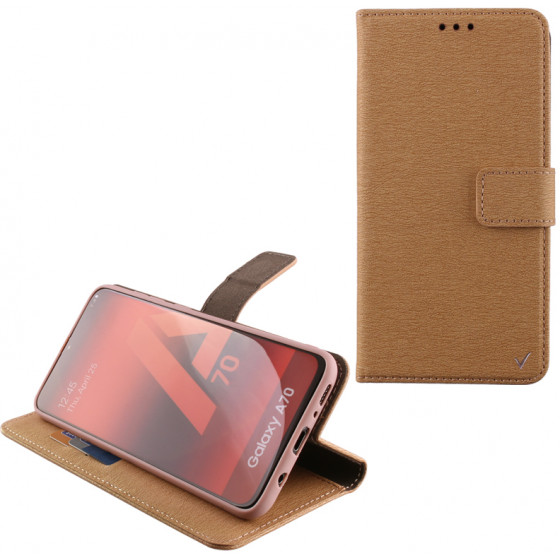 VOLTE-TEL ���� ��� SAMSUNG A70 A705 ALLURE MAGNET BOOK STAND CLIP GOLD - (5205308259623)
