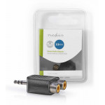 NEDIS Stereo Audio Adapter 3.5 mm Male TO 2x RCA Female Black - (CAGB22940BK)