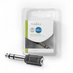 NEDIS Stereo Audio Adapter 6.35 mm Male to 3.5 mm Female Black - (CAGB23930BK)