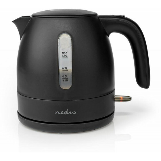 NEDIS Electric Kettle 1L 360 Rotation Black - (KAWK300EBK)