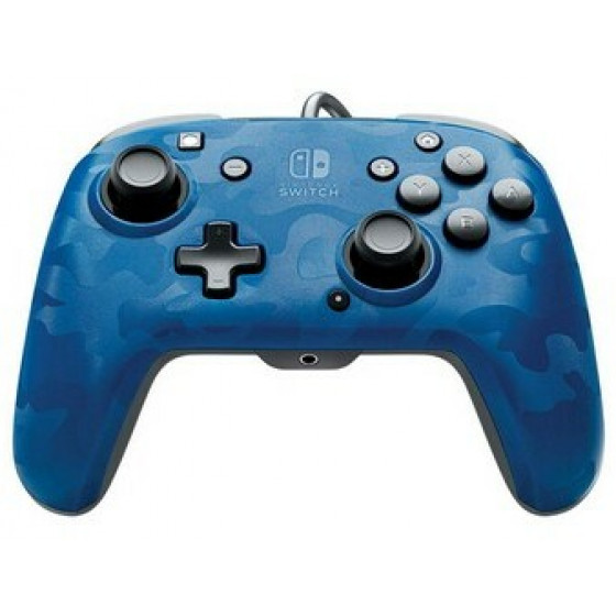 PDP FACEOFF DELUXE+ AUDIO NINTENDO SWITCH CONTROLLER BLUE CAMO - (500-134-EU-CM02)