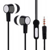 LAMTECH HANDSFREE WITH MIC 3,5MM JACK BLACK - (LAM021356)