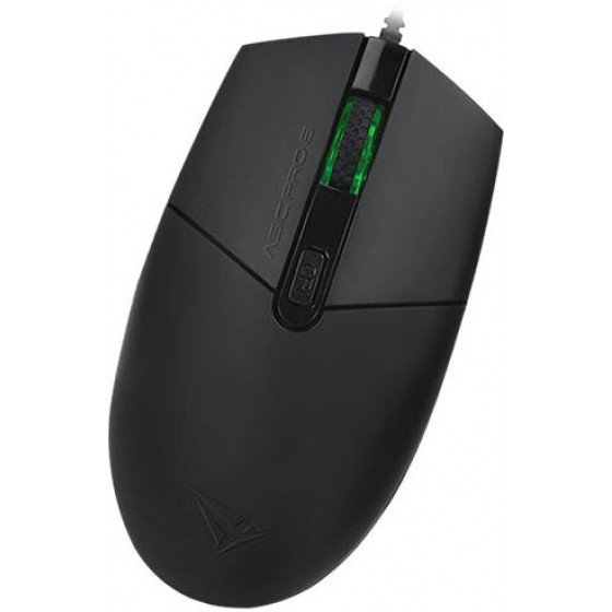 ALCATROZ WIRED HIGH SPEED BLUE RAY 4 BUTTON MOUSE ASIC PRO 8 BLACK - (ASIC8BLK)