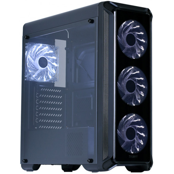 ZALMAN PC case i3 Edge mid tower 445x196x456mm 4x fan ������� ������ - (I3EDGE)