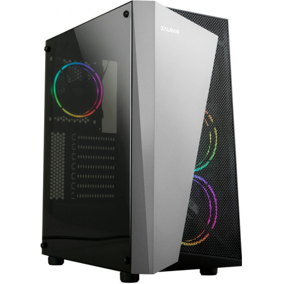 ZALMAN PC case S4 Plus mid tower 400x206x458mm 3x fan ������� ������ - (S4PLUS)