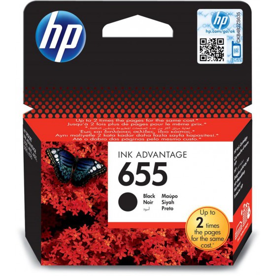HP NO 655 BLACK INK - (CZ109AE)