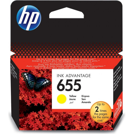 HP NO 655 YELLOW INK - (CZ112AE)