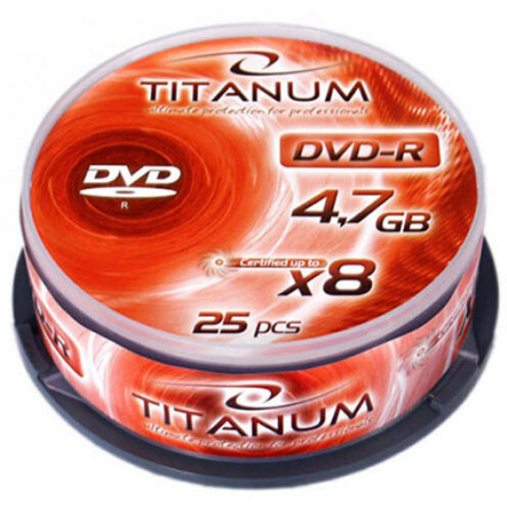 ESPERANZA DVD-R TITANUM 4,7GB X8 CAKE BOX 25PCS - (1070)