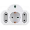 POWERTECH ���������� �������� 1x schuko 2x euro 16A ������ - (PT-816)