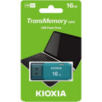 KIOXIA USB 2.0 FLASH STICK 16GB HAYABUSA AQUA U202 - (LU202L016GG4)