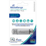 MediaRange USB 3.1 Combo Flash Drive with USB Type-C plug 128GB - (MR938)
