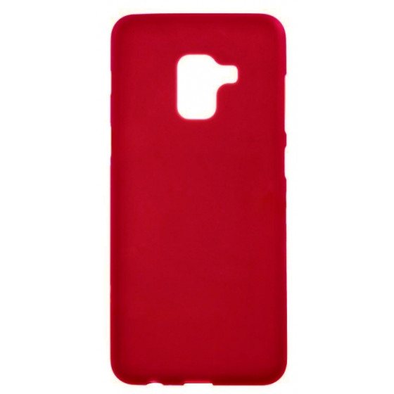 SENSO SOFT TOUCH SAMSUNG A8 PLUS 2018 red backcover - (SESTSAMA718R)