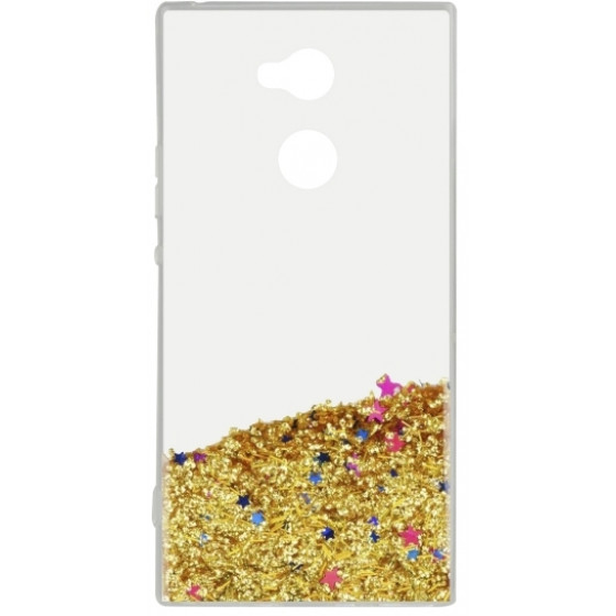 SENSO GLITTER SAND SONY XA2 gold backcover - (SGSSONXA2G)