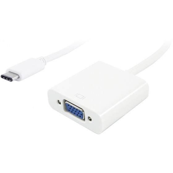 POWERTECH converter USB Type-C �� VGA Full HD ����� - (PTH-034)