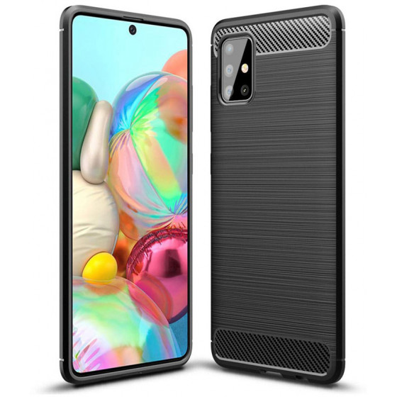 POWERTECH ���� Carbon Flex ��� Samsung A71 ����� - (MOB-1542)