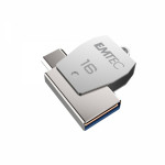 EMTEC EXTERNAL MEMORY ADAPTER MOBILE & GO 16GB USB to TYPE C T250 - (ECMMD16GT252C)