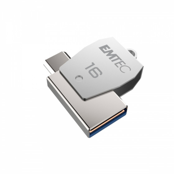 EMTEC EXTERNAL MEMORY ADAPTER MOBILE & GO 16GB USB to TYPE C T250 - (ECMMD16GT252C)