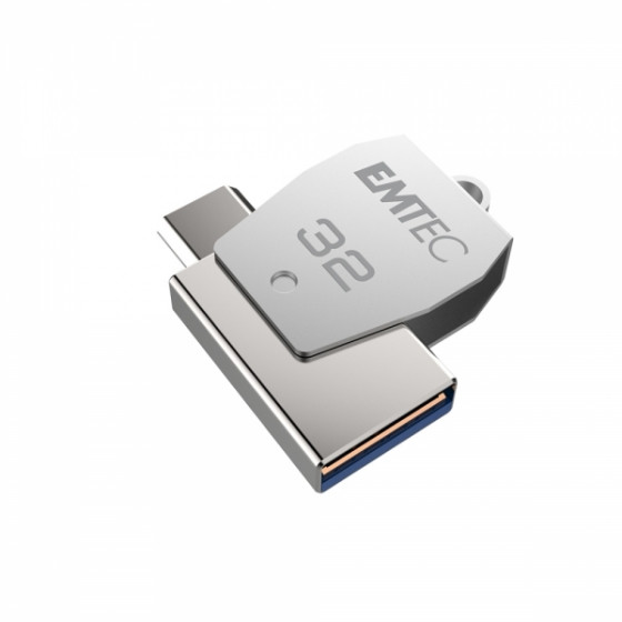 EMTEC EXTERNAL MEMORY ADAPTER MOBILE & GO 32GB USB to TYPE C T250 - (ECMMD32GT252C)