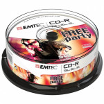 EMTEC CD-R 700MB / 80 MIN 52x SLIM 25pcs CAKE BOX - (ECOC802552CB)