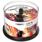 EMTEC CD-R 700MB / 80 MIN 52x SLIM 50pcs CAKE BOX - (ECOC805052CB)