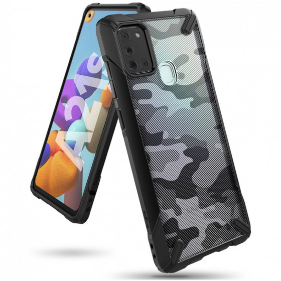 RINGKE FUSION X ��� GALAXY A21S CAMO BLACK - (XDSG0034)