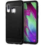 SPIGEN RUGGED ARMOR ��� GALAXY A40 MATTE BLACK - (618CS26244)