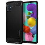 SPIGEN RUGGED ARMOR ��� GALAXY A71 MATTE BLACK - (ACS00565)