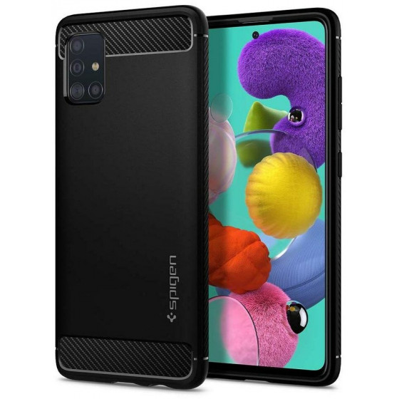 SPIGEN RUGGED ARMOR ��� GALAXY A71 MATTE BLACK - (ACS00565)