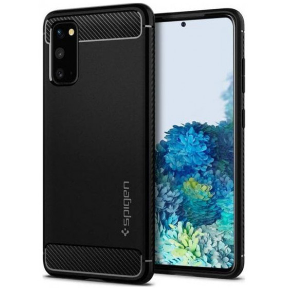 SPIGEN RUGGED ARMOR ��� GALAXY S20 MATTE BLACK - (ACS00790)