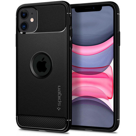 SPIGEN RUGGED ARMOR ��� IPHONE 11 MATTE BLACK - (076CS27183)