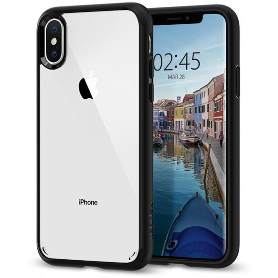 SPIGEN ULTRA HYBRID ��� IPHONE X/XS MATTE BLACK - (063CS25116)