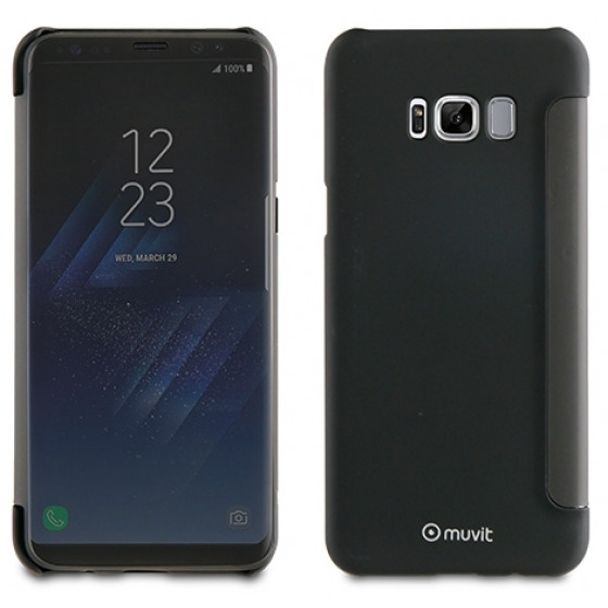 MUVIT BOOK CRYSTAL TOUCHFRONT SAMSUNG S8 black - (MUTSF0001)