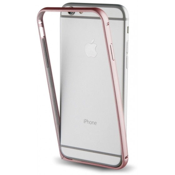 MUVIT BUMPER AND BACK FILM IPHONE 7 / 8 / SE (2020) rose gold backcover - (MUBUM0008)