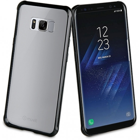 MUVIT CRYSTAL BUMPER SAMSUNG S8 PLUS black backcover - (MUCRB0021)