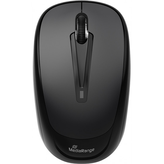 MediaRange Optical Mouse Wireless 3-Button Black Wireless - (MROS216)