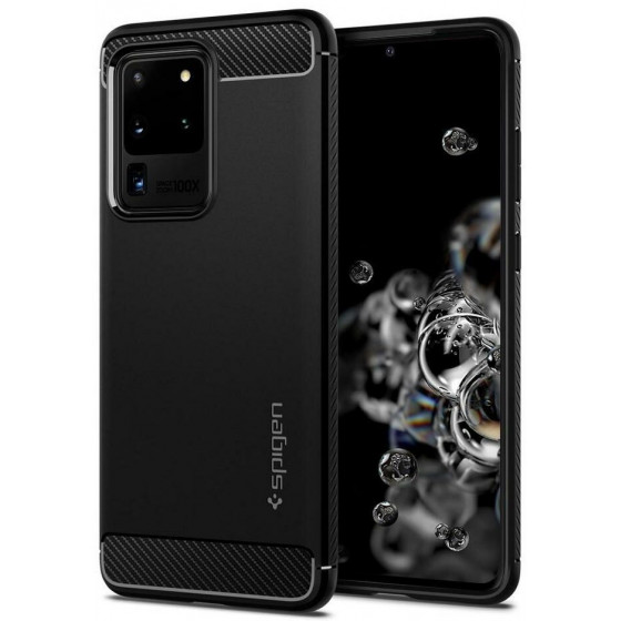 SPIGEN RUGGED ARMOR GALAXY S20 ULTRA MATTE BLACK - (ACS00711)