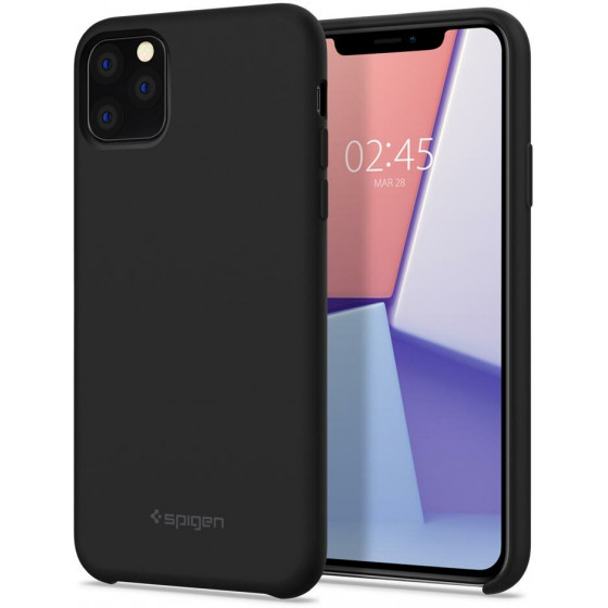 SPIGEN SILICONE FIT IPHONE 11 PRO MAX BLACK - (075CS27128)