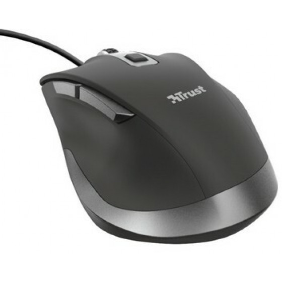 TRUST Fyda Wired Comfort Mouse Black - (23808)