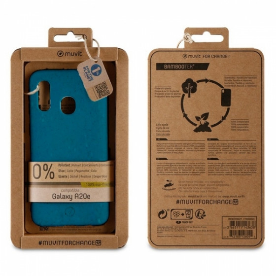MUVIT BAMBOOTEK SAMSUNG A20e ocean blue backcover - (MCBKC0019)
