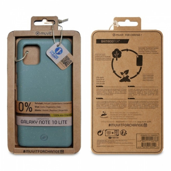 MUVIT BAMBOOTEK SAMSUNG NOTE 10 LITE moss backcover - (MCBKC0132)