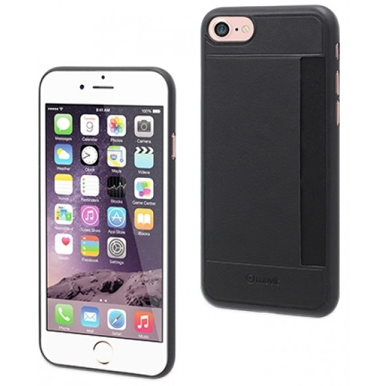 MUVIT CARD HOLDER IPHONE 7 / 8 / SE (2020) black backcover - (MUCRC0004)