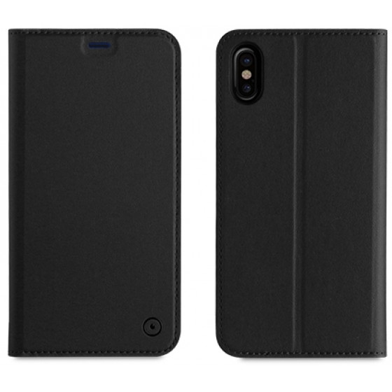 MUVIT LEATHER STAND BOOK APPLE IPHONE X XS black - (MUFLS0128)