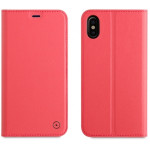 MUVIT LEATHER STAND BOOK APPLE IPHONE X XS pink - (MUFLS0130)