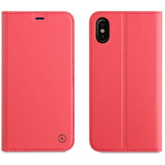 MUVIT LEATHER STAND BOOK APPLE IPHONE X XS pink - (MUFLS0130)