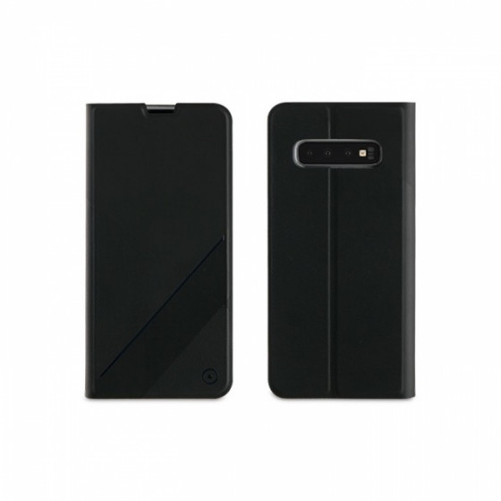 MUVIT LEATHER STAND BOOK GRAPHIC SAMSUNG S10 PLUS black - (MUFLS0268)