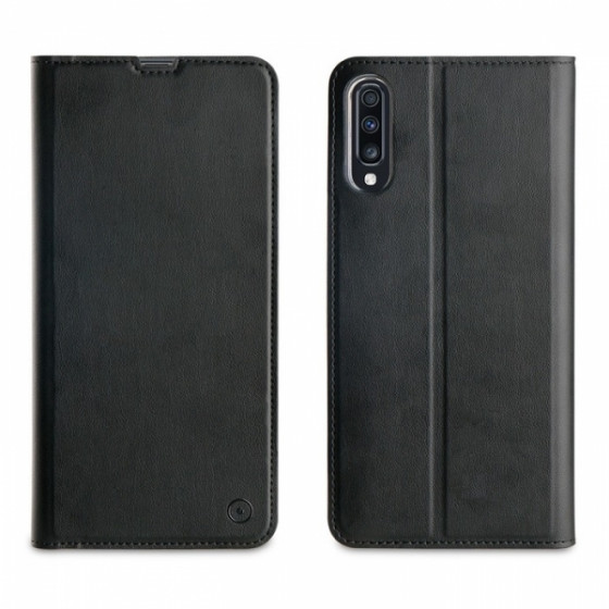 MUVIT LEATHER STAND BOOK SAMSUNG A70 black - (MUFLS0278)